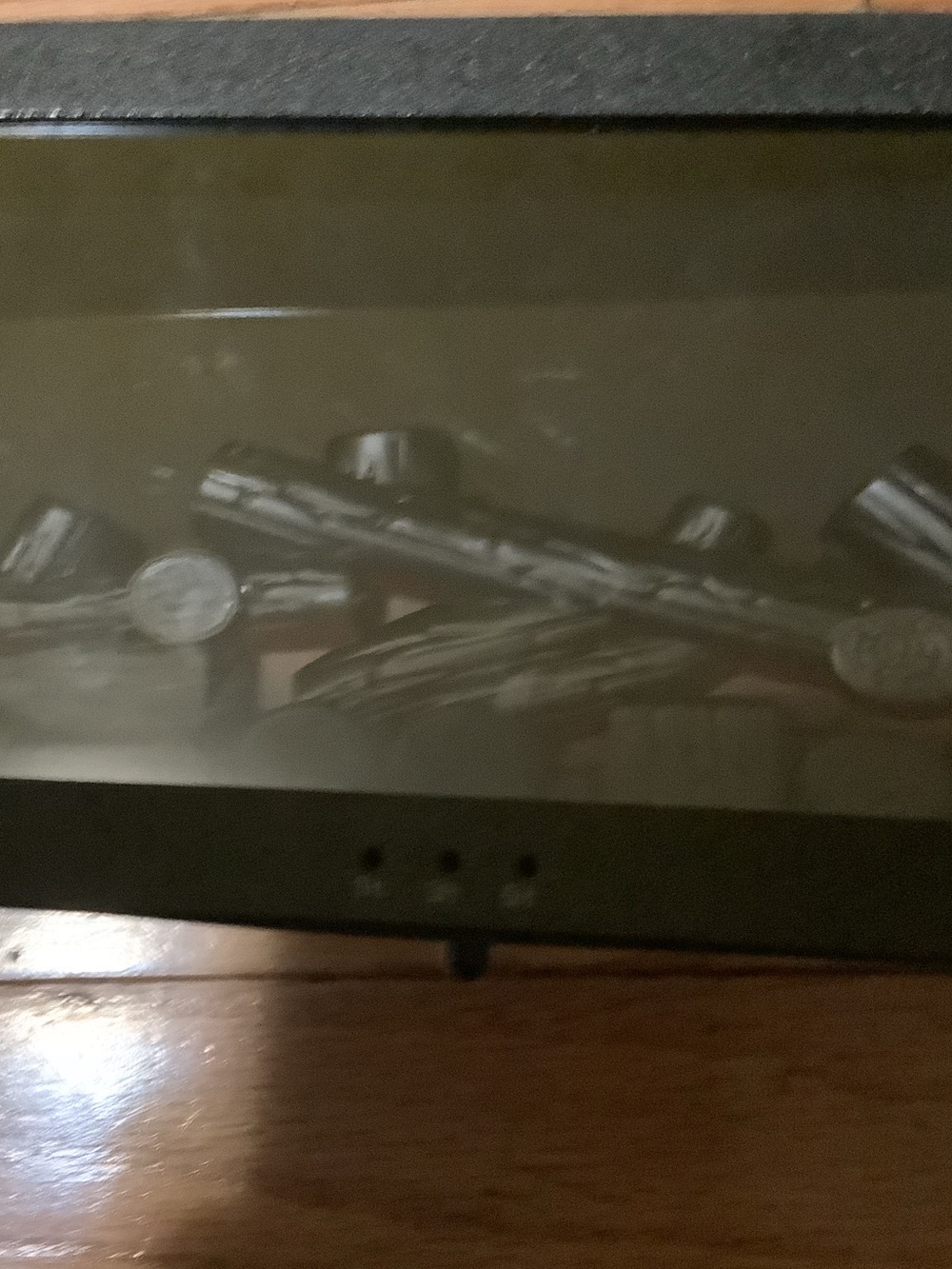 Electric Fireplace Insert with Remote - Black - Picture 5 of 5
